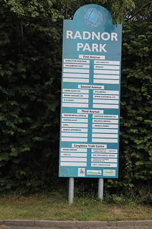 Radnor Park signs Congleton
