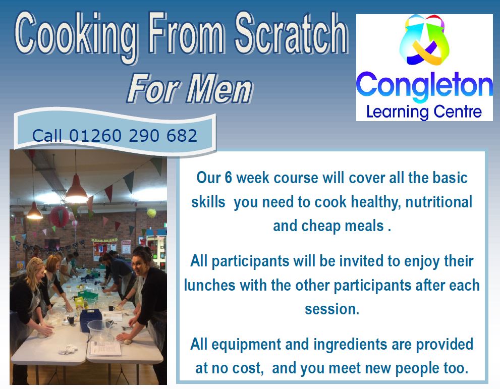 Cooking from Scratch' - New Congleton Course Dates for men