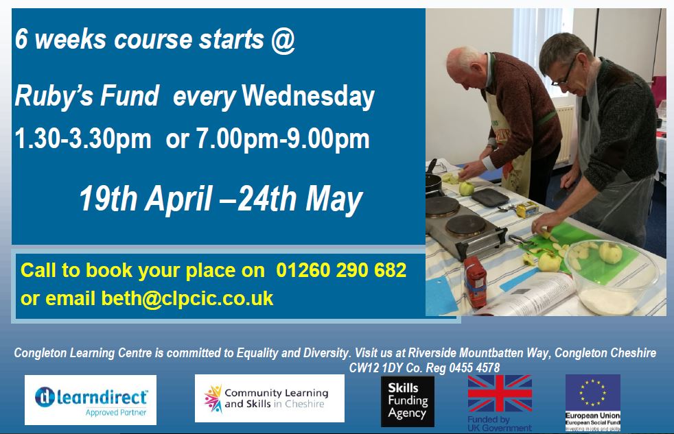 Cooking from Scratch' - New Congleton Course Dates